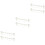 6Pcs Space-Saving White Plastic Cabinet Door Towel Hooks Rack 7