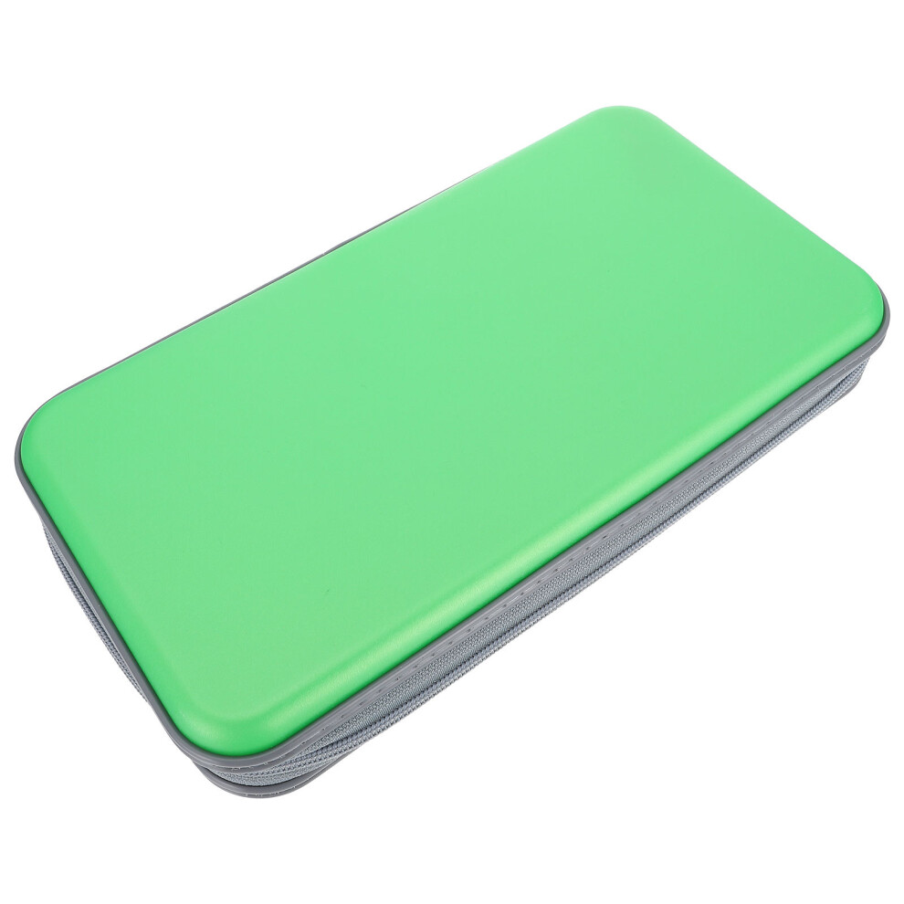2Pcs Cd Disc Storage Holder Zippered Car Case 80-Disc Capacity Green 3621955916290