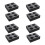 8Pcs Practical Black Beverage Takeout Carrier Tray for Coffee Shops 6