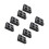 8Pcs Practical Black Beverage Takeout Carrier Tray for Coffee Shops 4