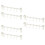 6Pcs Space-Saving White Plastic Cabinet Door Towel Hooks Rack 9