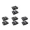 8Pcs Practical Black Beverage Takeout Carrier Tray for Coffee Shops 5