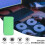 2Pcs Green Cd Disc Storage Holder Zippered Car Case 80-Disc Capacity 10