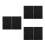 6Pcs Black Plastic Projector Stand Tray for Laptop Tablet Tripod Use 3