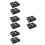 8Pcs Practical Black Beverage Takeout Carrier Tray for Coffee Shops 3