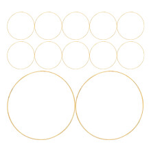 24Pcs Golden Metal Rings Crafting Supplies for Dreamcatcher Making DIY