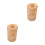 2Sets Light Brown Rustic Wood Candle Holders Tea Light Table Display 9