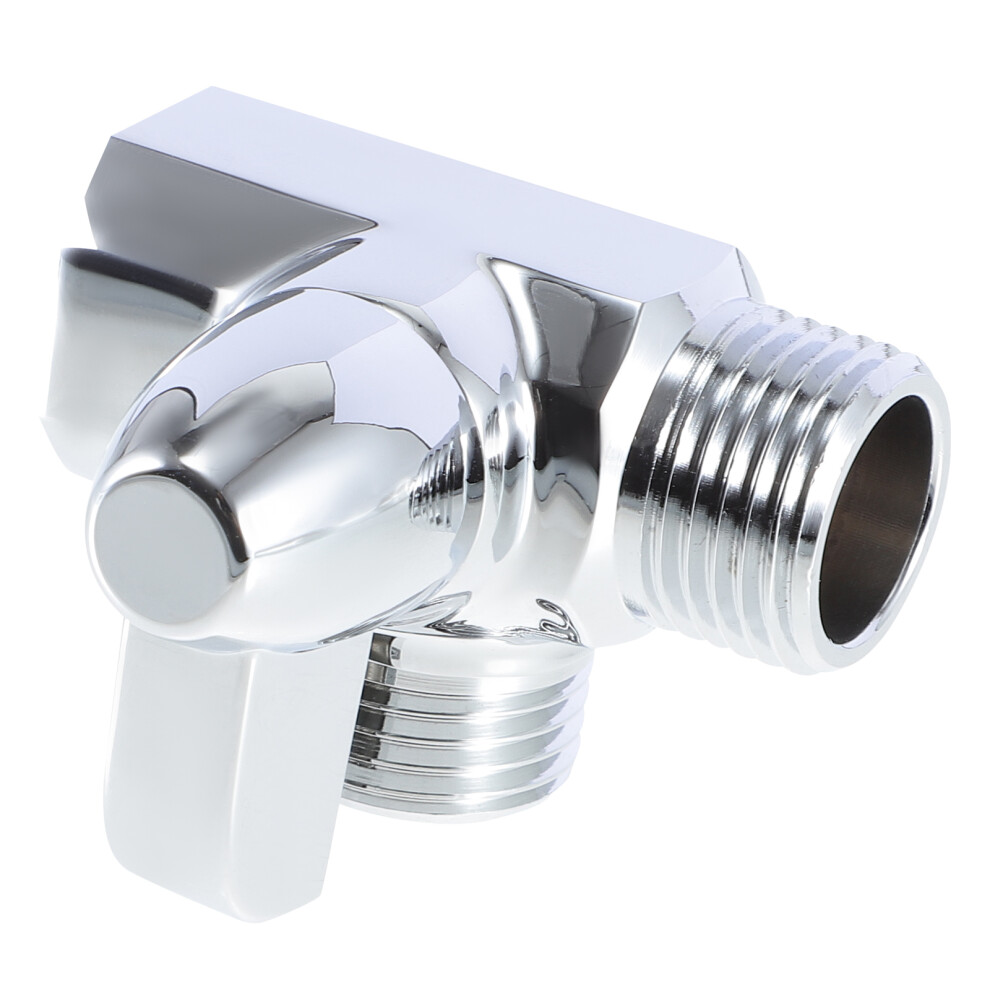3Pcs Silver Shower Head Splitter Valve Copper 3 Way Durable Diverter 3621955916832