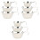 9Pcs Compact Silver Stainless Steel Dinner Bowls Portable for Bbq Use 3