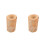2Sets Light Brown Rustic Wood Candle Holders Tea Light Table Display 7