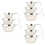 9Pcs Compact Silver Stainless Steel Dinner Bowls Portable for Bbq Use 6