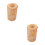 2Sets Light Brown Rustic Wood Candle Holders Tea Light Table Display 5
