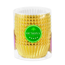 2Pcs Eco-Friendly Golden Aluminum Foil Cupcake Liners for Cake Baking
