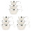 9Pcs Compact Silver Stainless Steel Dinner Bowls Portable for Bbq Use 2