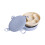 2Pcs Double Layer Blue Snack Plate with Sealed Sections 1