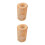2Sets Light Brown Rustic Wood Candle Holders Tea Light Table Display 6