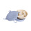 2Pcs Double Layer Blue Snack Plate with Sealed Sections 8