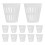 36Pcs Plastic Hydroponic Basket Pots White Mesh Cups for Garden Plants 1