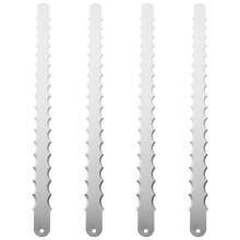 8Pcs Dual-Sided Stainless Steel Bread Replacement Silver
