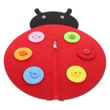 10Sets Non-Woven Fabric Montessori Busy Board Kids Button & Zipper Toy
