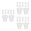 36Pcs Plastic Hydroponic Basket Pots White Mesh Cups for Garden Plants 5