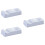 3Pcs Versatile Ceramic Chopsticks Holder White Dinner Spoon Stand 7