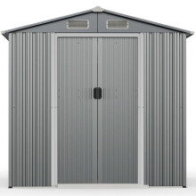 Casetta da giardino 196 x 142 x 186 cm versatile per stoccaggio sicuro e accesso