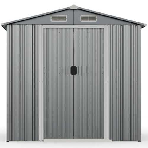 Casetta da giardino 196 x 142 x 186 cm versatile per stoccaggio sicuro e accesso