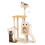 Árvore para gatos interna multi-níveis 95 x 43 x 125 cm com condo e poleiro 1