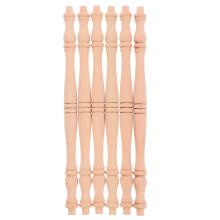 24Pcs Unfinished Wooden Spindles Khaki for Deck, Stairs and Furniture