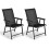 Set di 2 sedie pieghevoli da giardino 59 x 54 x 95 cm comode e 1