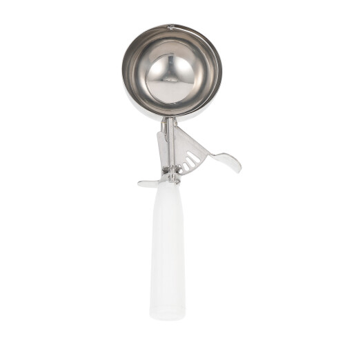 2Pcs White Stainless Steel Ice Cream Scoop Kitchen Tool for Easy Use 2