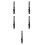 5Pcs Lightweight Black Paint Stir Sticks for Home Use ABS 5