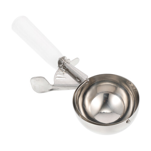 2Pcs White Stainless Steel Ice Cream Scoop Kitchen Tool for Easy Use 1