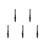 5Pcs Lightweight Black Paint Stir Sticks for Home Use ABS 8