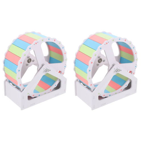 2Sets Silent Hamster Running Wheel for Small Pets At Home 2