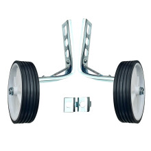2Pcs White Bike Training Wheels Universal Metal Bracket for Kids Bike