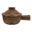 3Pcs Practical Light Brown Ceramic Cooking Pot for Soup and Rice 1