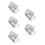 5Pcs Waterproof Socket Outlet Cover Black Self-Adhesive Wall Protector 8