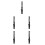 5Pcs Lightweight Black Paint Stir Sticks for Home Use ABS 4