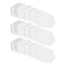 1600Pcs White Paper Piecing Templates for DIY Quilting Hexagon Shapes