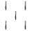 5Pcs Lightweight Black Paint Stir Sticks for Home Use ABS 6