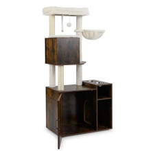 Árvore para gatos móvel disfarçada 72 x 45,5 x 155 cm com conforto máximo e
