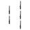 5Pcs Lightweight Black Paint Stir Sticks for Home Use ABS 10
