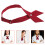 4Pcs Red Stylish Polyester Bow Tie Brooches for Uniform Cosplay Events 11