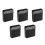 5Pcs Compact Black ABS Hidden Storage Container for Cash Jewelry 5