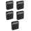 5Pcs Compact Black ABS Hidden Storage Container for Cash Jewelry 3