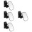 4Pcs Backseat Mirror for Baby Rear Facing High Definition Black ABS 9