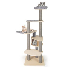 Árvore para gatos lote de 1 a 5 níveis 197 x 68 x 58 cm