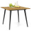 Mesa de jantar externa 107 x 107 x 75 cm com furo de 1